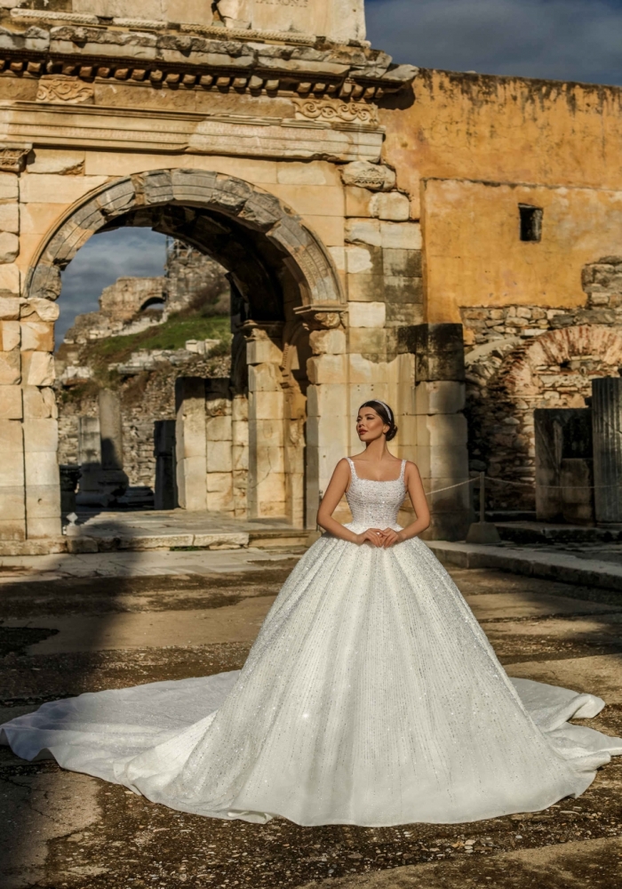 Crystal wedding dress