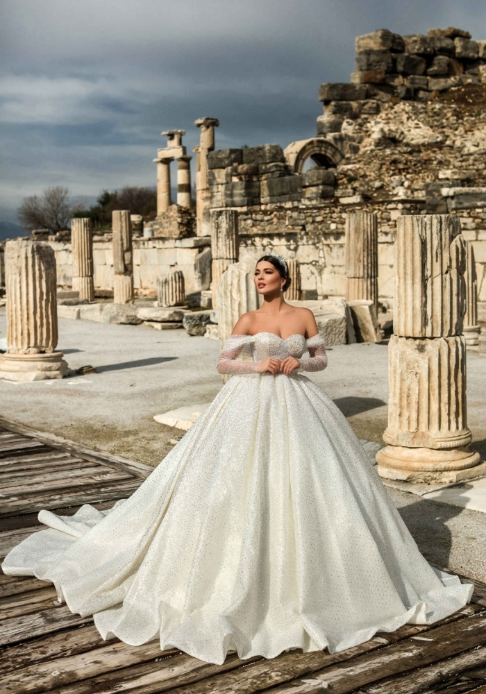 Sapphire wedding dress